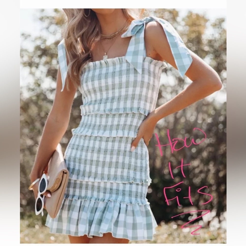 MARBLE tiered smocked bodycon dress